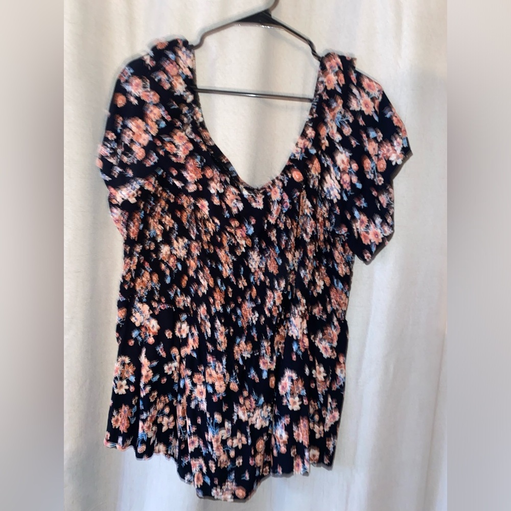 Off the shoulder peplum blouse